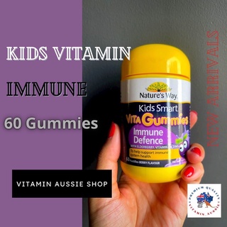 Nature’s Way Kids Smart Immune Defense 60 กัมมี่ Exp. 10/24 ฉลากออสเตรเลีย