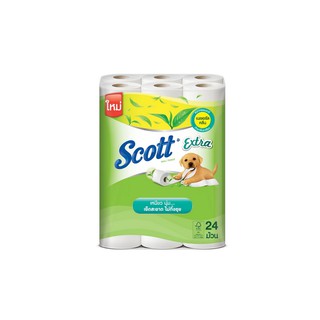 กระดาษชำระSCOTT EXTRA NATURAL CLEAN 1*24 | SCOTT EXTRA | 10021099 กระดาษชำระ อุปกรณ์ในห้องน้ำ ห้องน้ำ กระดาษชำระSCOTT EX