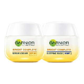 การ์นิเย่ ไบรท์ คอมพลีท เซต เดย์ครีม SPF30 50มล + ไนท์ครีม 50มล Garnier Set ครีมหน้าใส ครีมบำรุงผิว ครีมบำรุงหน้า