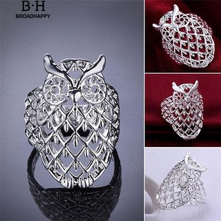 💘broadhappy💍แหวนแฟชั่นผู้หญิง Owl Hollow สวยน่ารักเครื่องประดับแฟชั่น แหวนเกลี้ยง