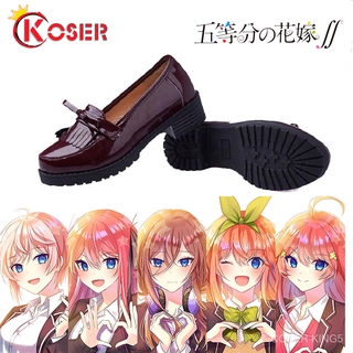 Cosplay The Quintessential Quintuplets คอสเพลย์อะนิเมะหนังรองเท้า Nakano Miku plimsolls รองเท้า Shoes ชุดคอสเพลย์ jk