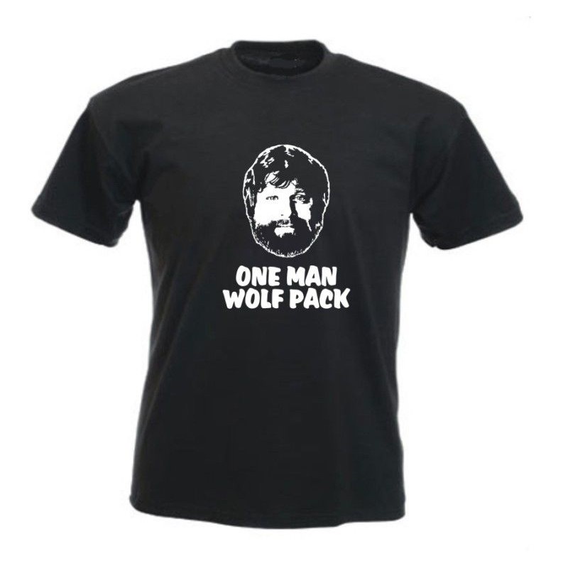 The Hangover One Man Wolf Pack ภาพยนตร์ตลก Mens เสื้อยืดของขวัญวันเกิด