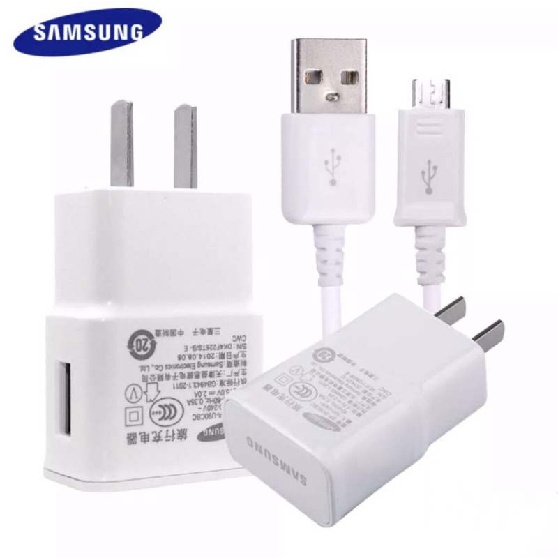 ชุดชาร์จซัมซุง S4 หัวชาร์จ+สายชาร์จ Micro USB Samsung ของแท้ ของแท้ รองรับ รุ่น S4 Edge JQ J7 J5 J1 