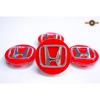 ฝาครอบดุมล้อ Honda 69mm3D ฮอนด้า 69 MMสีแดง 3D