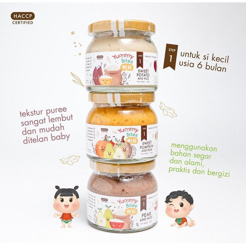 Yummy BITES Meal Baby Food Jar อาหารเด็ก (ฟรี BUBBLEWARP)
