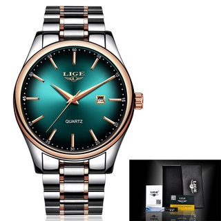 Relogio Masculino LIGE New Men Watches Top Brand Luxury Fashion Business Quartz Watch Men Sport Full