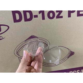 DD ถ้วยน้ำจิ้มฝาติด 1oz/2oz/3oz เนื้อPET กระปุกน้ำจิ้มฝาล็อด(50 ชิ้น/แพ็ค)