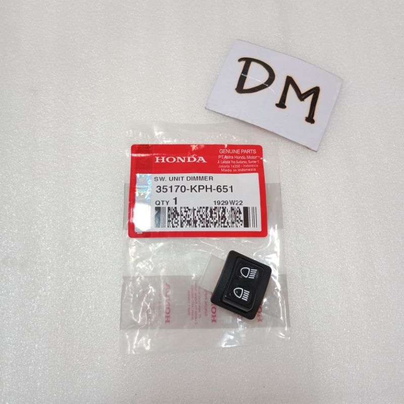 TOMBOL สวิตช์ปุ่มหรี่ไฟ Far Near สวิตช์ไฟ Revo X125 Vario Blade Supra Beat 35170-KPH-651 ของแท้ Hond