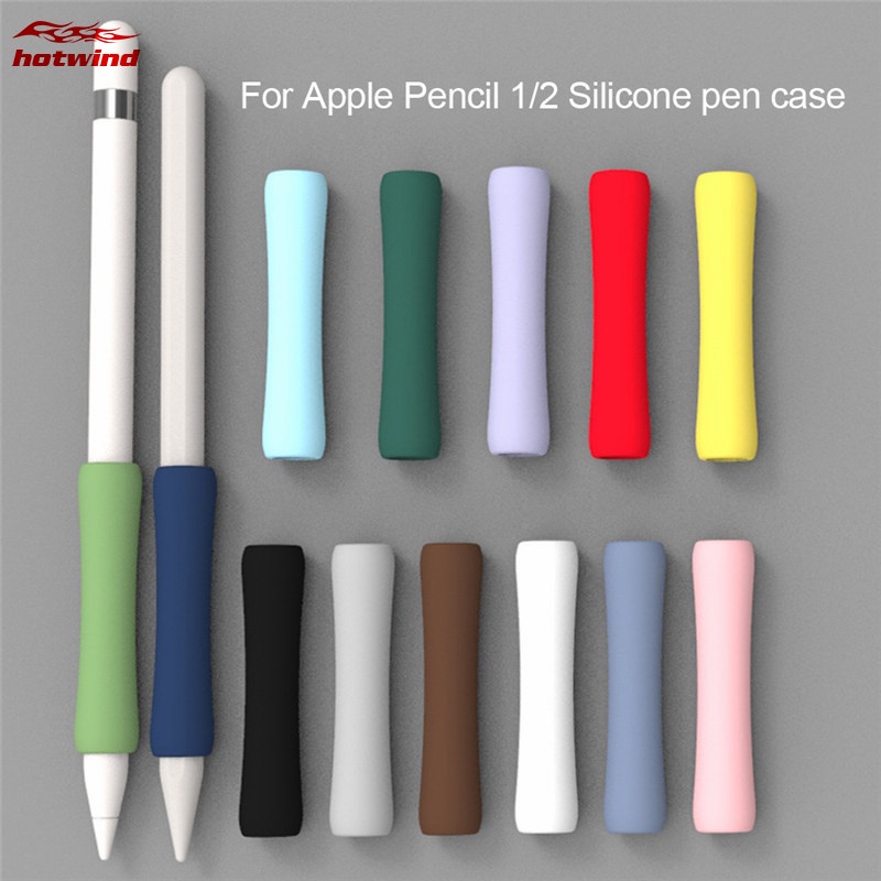 Hw เคสซิลิโคนนิ่ม ป้องกันรอยขีดข่วน สําหรับ Apple Pencil 1 2