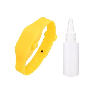 สายรัดข้อมือเจลแอลกอฮอล์ DEXZON สีเหลืองHAND SANITIZER BRACELET DEXZON YELLOW