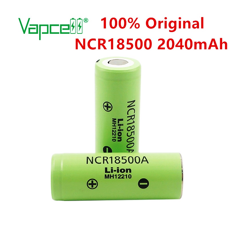 Free shipping Vapcell original NCR18500 2040mAh li ion battery 18650 rechargeable li ion batteries f