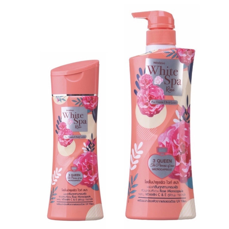 Mistine มิสทิน โลชั่นน้ำหอม ไวท์สปา โรเซ่ 200-400ml