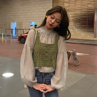 ชุดเซ็ท 2 ชิ้น เสื้อแขนยาว เสื้อกั๊ก