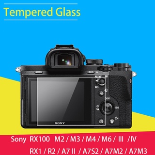 Sony tempered glass ป้องกันหน้าจอกระจกฟิล์มแอลซีดีสำหรับ Sony RX100 M5 M4 M3 M2 RX1 RX1 R2IIII R2 A7M2 S2 R3 A7M3 A9