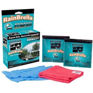 Telecorsa Wipe New ผ้าชุบน้ำยาเคลือบกระจก สำหรับเคลือบรถยนต์ Rain Brella