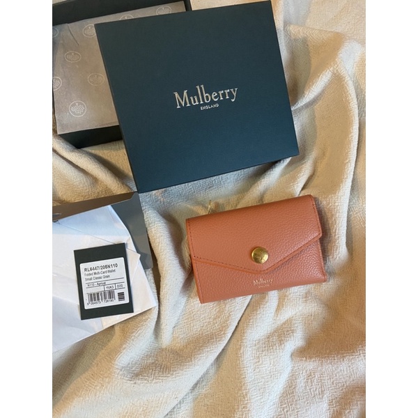 ❌Brand New✨กระเป๋าสตางค์ Mulberry Fold-Multi Card Wallet