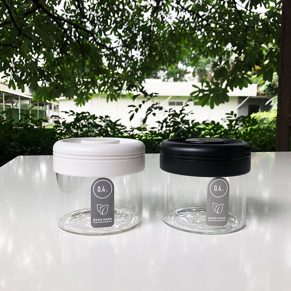กระปุกสุญญากาศเก็บเมล็ดกาแฟ และอาหารแห้ง Timemore  พร้อมส่ง - Glass Canister