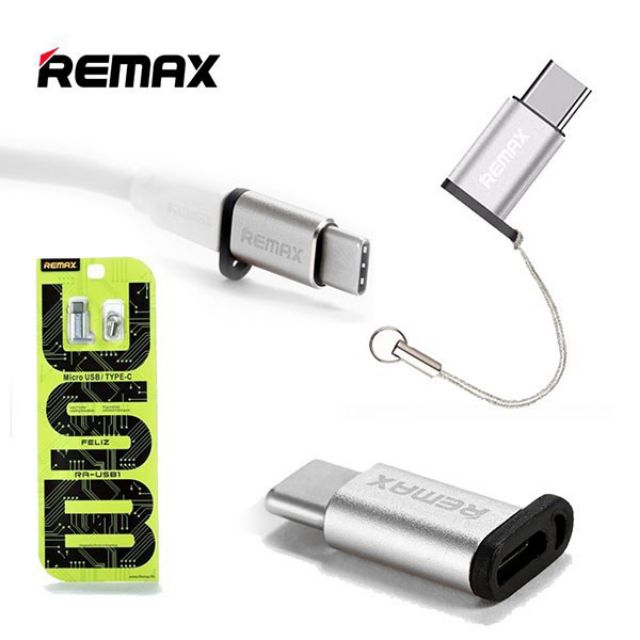 OTG Remax Adapter Micro USB / Type-C รุ่น RA-USB1 ของแท้100%
