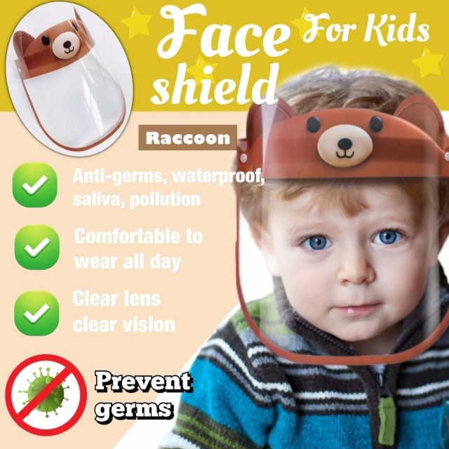 Face​ shield หมี​ Face​ shield​ for kids​ เฟสชิวเด็ก