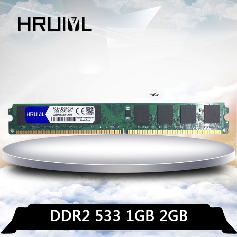 Hruiyl แรมหน่วยความจํา DDR2 1G 2G 533MHz 1GB 2GB DDR2 PC2-4200U 533 MHz สําหรับเดสก์ท็อป PC DIMM DDR2 PC2 4200 #2