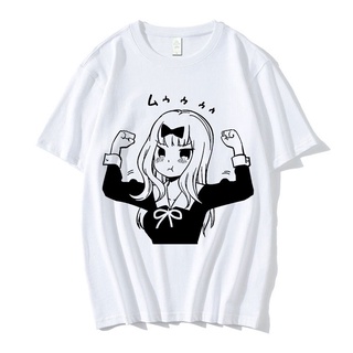 เสื้อยืดผ้าฝ้าย 100% พิมพ์ลายอนิเมะมังงะ Kaguya Sama Love Is War Miyuki Shinomiya Fujiwara Chika สําหรับผู้ชาย และผู้หญิ