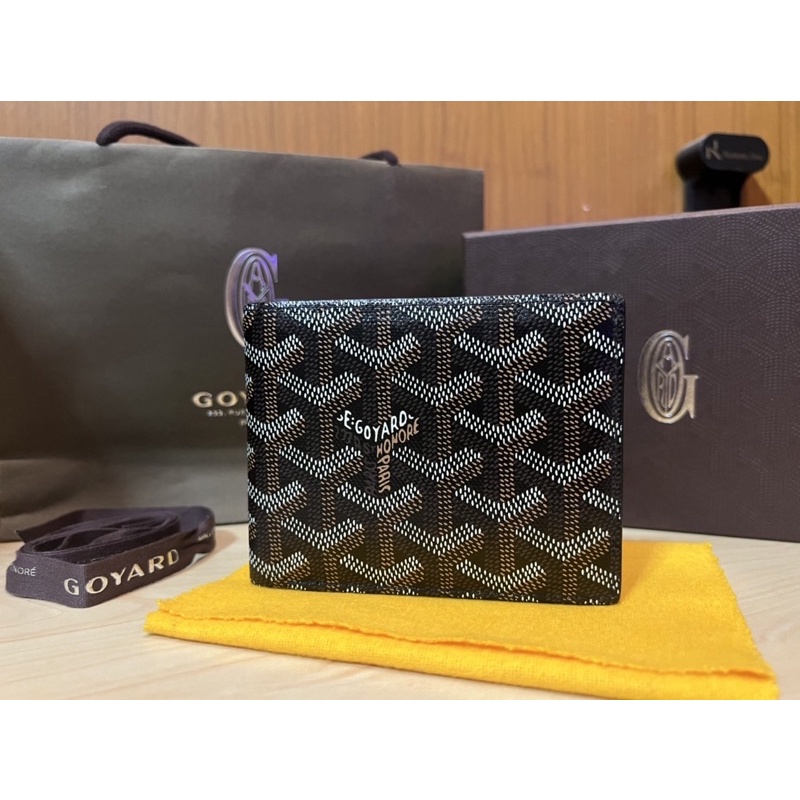 Used ⭐️ Goyard wallet 8 cards สีดำ ปี2017