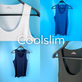 เสื้อกล้าม ไร้ขอบ สวมใส่สบาย ระบายอากาศได้ดี ผ้านุ่มลื่น สัมผัสเย็นสบาย Coolslim A1