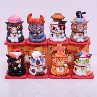 【ของแท้】52TOYS ชุดกล่องสุ่ม รูปแมวก๋วยเตี๋ยว 8 แบบ