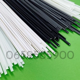 ลวดเชื่อมพลาสติก ABS สีขาว/ดำเส้นคู่ขนาด200*5*2.5mm(ABS welding wireThere are 2 colors)