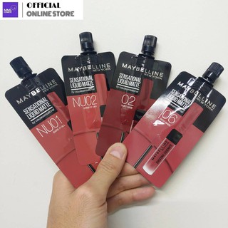 Maybelline เมย์เบลลีน นิวยอร์ก เซนเซชั่นแนล ลิควิด แมท 2มล.(ซอง) มีให้เลือก4เฉดสี