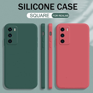 เคสโทรศัพท์มือถือ TPU แบบนิ่ม ขอบสี่เหลี่ยม ป้องกันเต็มเลนส์ สําหรับ Realme 5 6 7 8 5i 6i 7i C11 C17 Narzo 20 Pro