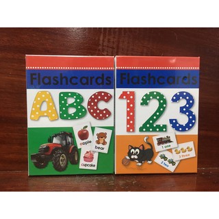 flashcard การ์ดคำศัพท์ภาษาอังกฤษพร้อมรูปภาพ ABC 123 พร้อมส่ง