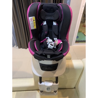 คาร์ซีทเด็ก ยี่ห้อ Ailebebe รุ่น Kurutto NT สีดำชมพู พร้อมซัพพอร์ต