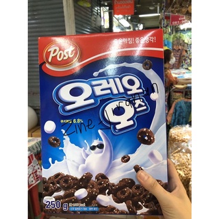 Zin snack พร้อมส่งไม่ต้องรอพรี โอริโอ้ซีเรียล Oreo’s Cereal oreo cereal แท้จากเกาหลี ขนาด 250g POST OREOS CEREAL