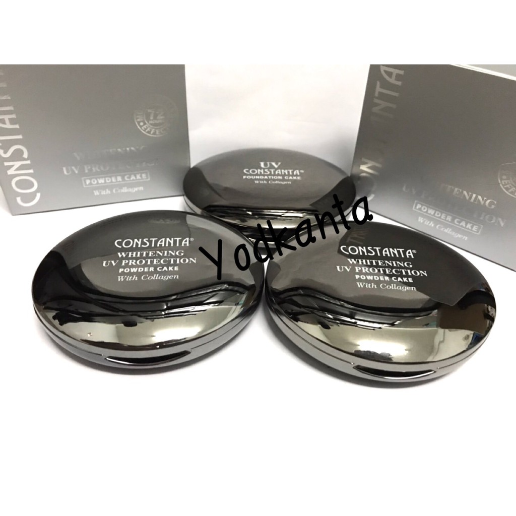 Constanta (แท้) เบอร์ 01,02,03,04 UV Foundation Cake แป้งพัฟ คอลลาเจน