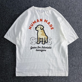 [S-5XL]พร้อมส่ง เสื้อยืดแขนสั้น ผ้าฝ้าย พิมพ์ลาย HUMAN MADE 22SS Back Retriever Labrador