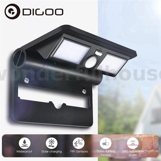 Digoo DG-FCR-1 โคมไฟ LED พลังงานแสงอาทิตย์ ไร้สาย PIR Sen สําหรับตกแต่งสวน ระเบียง