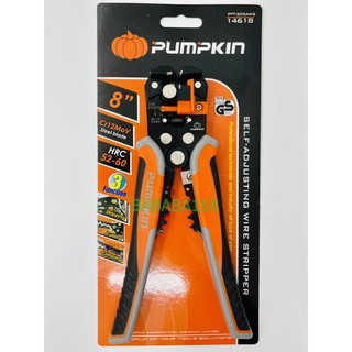 Pumpkin คีมปอกสายไฟอัตโนมัติ/ย้ำสาย/ตัด ระบบออโตเมติก 3ฟังก์ชั่น PTT-205AWS (14618)