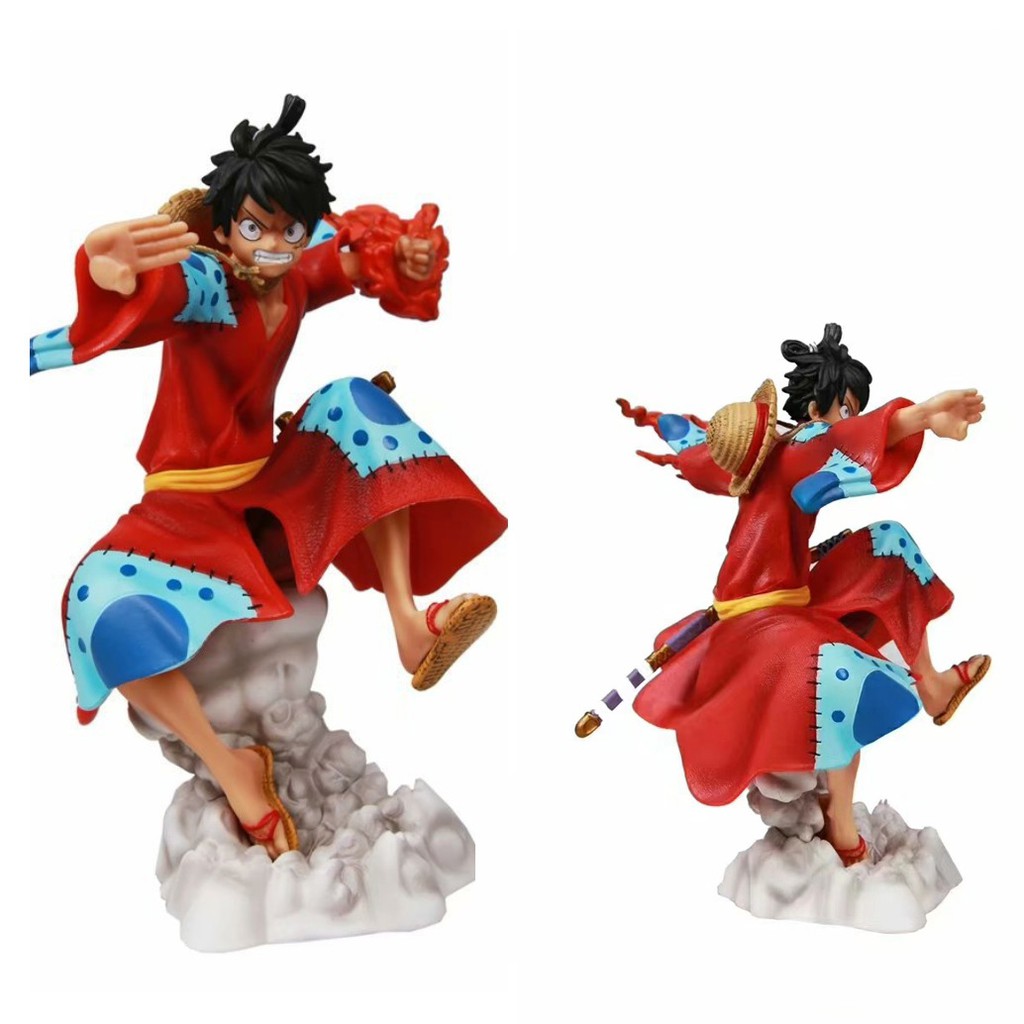 Anime Figure Toys One Iece Monkey D Luffy Figuarts Zero Battle Ver Rubber Rubber S Red Hawk Vc Action Figure Toys Gift ราคาท ด ท ส ด
