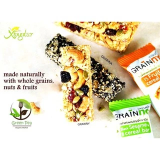 Xongdur เกรนน่า ขนมธัญพืช แท่งผสมงาดำ แพค5ชิ้น Low sugar (ห่อเขียว) อ่านรายละเอียดก่อนสั่ง