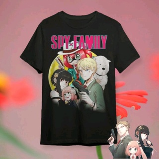 T-shirt  เสื้อยืด พิมพ์ลายการ์ตูนอนิเมะ Spy x Family สําหรับผู้ชาย และผู้หญิงS-5XL