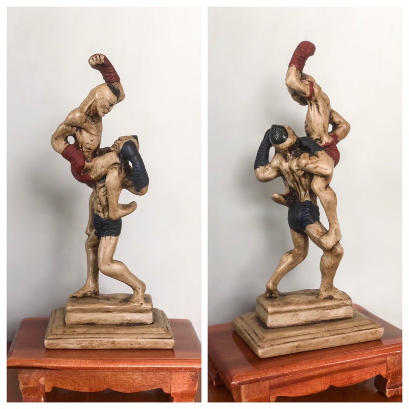 มวยไทย โมเดลมวยไทย ตุ๊กตามวยไทย thaiboxing ของที่ระลึก muay thai รูปปั้นมวยไทย Model muay