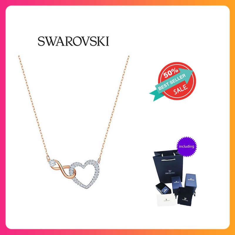 Swarovskiแท้ สร้อยคอผู้หญ swarovski สร้อยคอแท้ สร้อยคอ swarovski Swarovski SWAROVSKI INFINITY necklace สวารอฟส ของแท้ 10