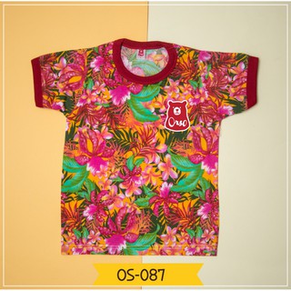 เสื้อครอบครัว เสื้อลายดอก เสื้อเด็ก รหัส OS-087