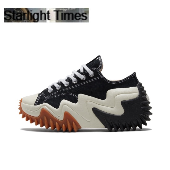 CONVERSE RUN STAR MOTION  platform canvas shoes  black
