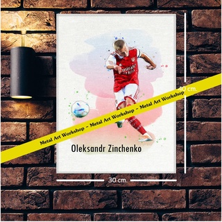 โปสเตอร์ ผ้าแคนวาส Arsenal Oleksandr Zinchenko แนวภาพวาดศิลปะนักบอลสวยๆ