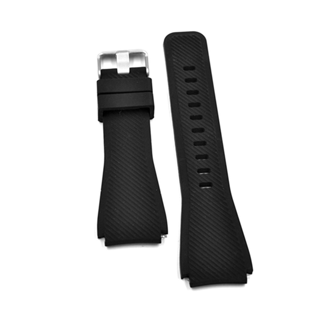 barel แถม สปริง Q uick +เหล็กถอด สายนาฬิกา ยาง ซิลิโคน เข็มขัดแสตนเลส ไซส์ 22 มม R016 22 - รูปที่ 3