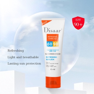 Disaar UV SUNSCREEN ครีมกันแดด SPF 90 สำหรับบำรุงผิวหน้า กันน้ำ ติดทนนาน SPF90 PA+++ พร้อมส่ง