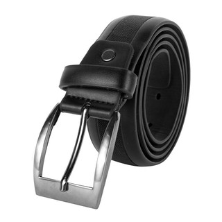 เข็มขัดหนังสุภาพบุรุษ Leather Men Belt (สีดำ)