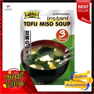 โลโบ ซุปเต้าเจี้ยวกึ่งสำเร็จรูป 30ก.LOBO INSTANT TOFU MISO SOUP 30G.